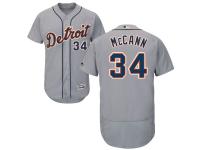 Grey James McCann Men #34 Majestic MLB Detroit Tigers Flexbase Collection Jersey