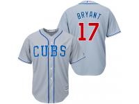 Grey Kris Bryant Women #17 Majestic MLB Chicago Cubs Cool Base Alternate Road Jersey