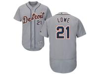 Grey Mark Lowe Men #21 Majestic MLB Detroit Tigers Flexbase Collection Jersey