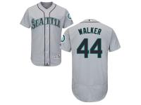 Grey Taijuan Walker Men #44 Majestic MLB Seattle Mariners Flexbase Collection Jersey