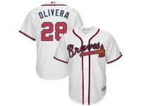 Hector Olivera Atlanta Braves Majestic Official Cool Base Player Jersey - White