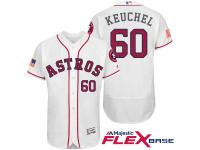 Houston Astros #60 Dallas Keuchel White Stars & Stripes 2016 Independence Day Flex Base Jersey