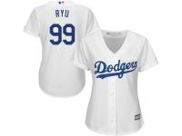 Hyun-Jin Ryu L.A. Dodgers Majestic Women's Cool Base Player Jersey - White