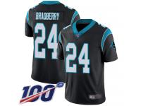 James Bradberry Youth Black Limited Jersey #24 Football Home Carolina Panthers 100th Season Vapor Untouchable