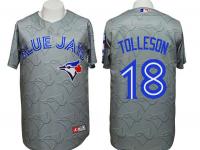 Jays #18 Steve Tolleson 3D Watermark Edition Gray Jersey