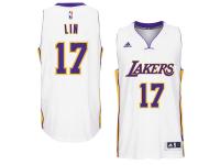 Jeremy Lin Los Angeles Lakers adidas Player Swingman Alternate Jersey - White