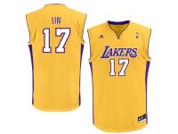Jeremy Lin Los Angeles Lakers adidas Replica Jersey - Gold