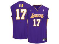 Jeremy Lin Los Angeles Lakers adidas Youth Boy's Replica Jersey - Purple
