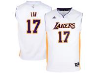 Jeremy Lin Los Angeles Lakers adidas Youth Boy's Replica Jersey - White