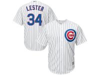 Jon Lester Chicago Cubs Majestic Youth Official Cool Base Player Jersey - White