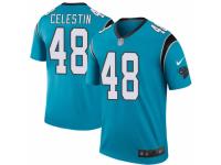Jonathan Celestin Men's Carolina Panthers Nike Color Rush Jersey - Legend Vapor Untouchable Blue