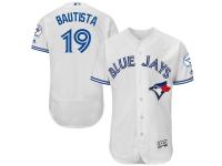 Jose Bautista Toronto Blue Jays Majestic 40th Anniversary Flexbase Authentic Collection Jersey - White