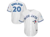 Josh Donaldson Toronto Blue Jays Majestic Cool Base 40th Anniversary Patch Jersey - White