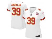 Kansas City Chiefs Husain Abdullah Women's Road Jersey - White Nike NFL #39 Game