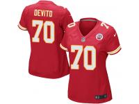 Kansas City Chiefs Mike DeVito Women's Home Jersey - Red Nike NFL #70 Game