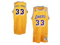 Kareem Abdul-Jabbar Los Angeles Lakers adidas Hardwood Classics Swingman Jersey C Gold