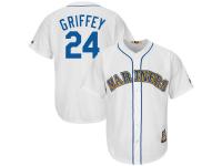 Ken Griffey Jr Seattle Mariners Majestic Cool Base Cooperstown Collection Player Jersey - White