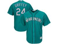 Ken Griffey Jr. Seattle Mariners Majestic Cool Base Player Jersey - Aqua