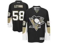 Kris Letang Pittsburgh Penguins Reebok Home Premier Jersey C Black