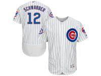 Kyle Schwarber Chicago Cubs Majestic Flexbase Authentic Collection Jersey with 100 Years at Wrigley Field Commemorative Patch - White Royal