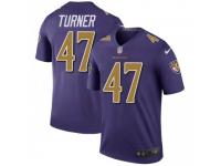 Legend Vapor Untouchable Men's De'Lance Turner Baltimore Ravens Nike Color Rush Jersey - Purple