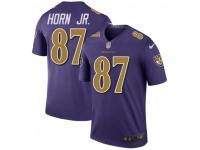 Legend Vapor Untouchable Men's Joe Horn Jr. Baltimore Ravens Nike Color Rush Jersey - Purple