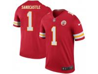 Legend Vapor Untouchable Men's Leon Sandcastle Kansas City Chiefs Nike Color Rush Jersey - Red