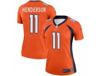 Legend Vapor Untouchable Women's Carlos Henderson Denver Broncos Nike Jersey - Orange