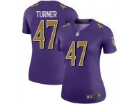 Legend Vapor Untouchable Women's De'Lance Turner Baltimore Ravens Nike Color Rush Jersey - Purple