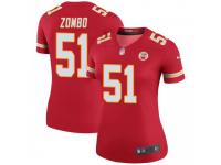 Legend Vapor Untouchable Women's Frank Zombo Kansas City Chiefs Nike Color Rush Jersey - Red