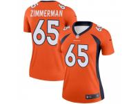 Legend Vapor Untouchable Women's Gary Zimmerman Denver Broncos Nike Jersey - Orange