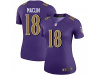 Legend Vapor Untouchable Women's Jeremy Maclin Baltimore Ravens Nike Color Rush Jersey - Purple