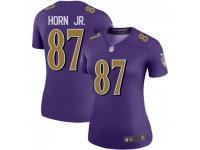 Legend Vapor Untouchable Women's Joe Horn Jr. Baltimore Ravens Nike Color Rush Jersey - Purple