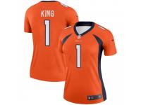 Legend Vapor Untouchable Women's Marquette King Denver Broncos Nike Jersey - Orange