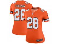 Legend Vapor Untouchable Women's Royce Freeman Denver Broncos Nike Color Rush Jersey - Orange