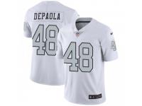 Limited Men's Andrew DePaola Oakland Raiders Nike Color Rush Jersey - White