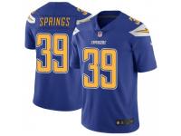 Limited Men's Arrion Springs Los Angeles Chargers Nike Color Rush Vapor Untouchable Jersey - Royal