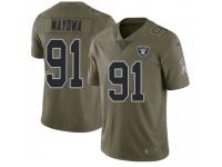 Limited Men's Benson Mayowa Oakland Raiders Nike 2017 Salute to Service Jersey - Green