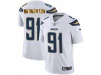 Limited Men's Cortez Broughton Los Angeles Chargers Nike Vapor Untouchable Jersey - White