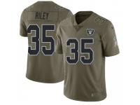 Limited Men's Curtis Riley Oakland Raiders Nike 2017 Salute to Service Jersey - Green