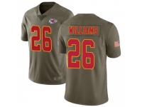 Limited Men's Damien Williams Kansas City Chiefs Nike 2017 Salute to Service Jersey - Green