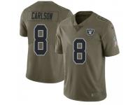 Limited Men's Daniel Carlson Oakland Raiders Nike 2017 Salute to Service Jersey - Green