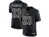 Limited Men's DeAndre Washington Oakland Raiders Nike Jersey - Black Impact Vapor Untouchable