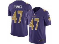 Limited Men's De'Lance Turner Baltimore Ravens Nike Team Color Vapor Untouchable Jersey - Purple