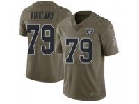 Limited Men's Denver Kirkland Oakland Raiders Nike 2017 Salute to Service Jersey - Green