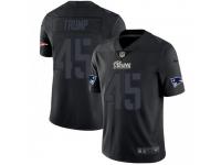 Limited Men's Donald Trump New England Patriots Nike Jersey - Black Impact Vapor Untouchable