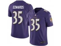 Limited Men's Gus Edwards Baltimore Ravens Nike Team Color Vapor Untouchable Jersey - Purple