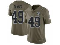 Limited Men's James Cowser Oakland Raiders Nike 2017 Salute to Service Jersey - Green