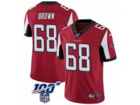 Limited Men's Jamon Brown Atlanta Falcons Nike 100th Vapor Jersey - Red