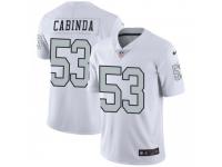 Limited Men's Jason Cabinda Oakland Raiders Nike Color Rush Jersey - White